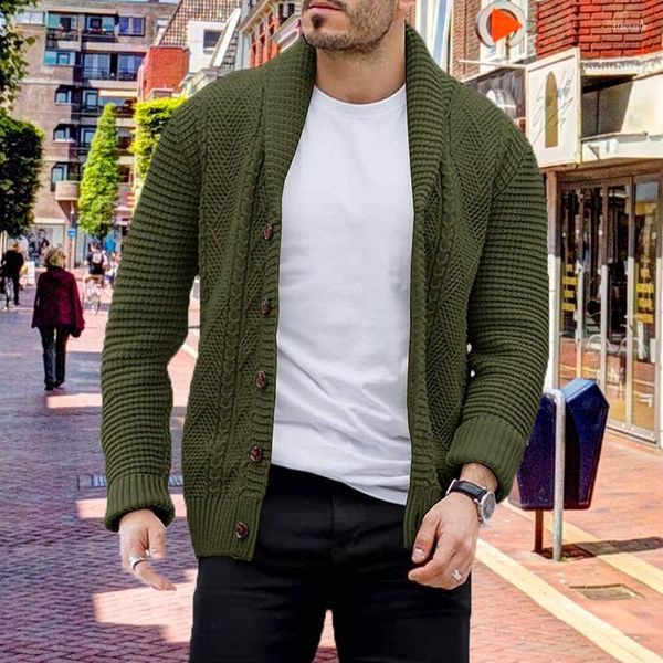 Hommes chandails automne hiver tricoté Cardigan mâle 2023 décontracté mode boutons hommes manteau Streetwear maison hommes chandail