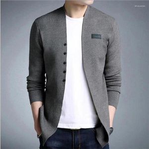 Pulls pour hommes automne hiver tricoté à manches longues cardigan édition coréenne pull solide manteau laine tricots femmes vestes Y2K