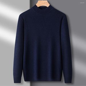 Pulls pour hommes Automne Hiver Pulls à tricoter Pull tricoté à col roulé Pull chaud pour hommes Jumper Slim Fit Casual Sweate à manches longues Top en tricot doux