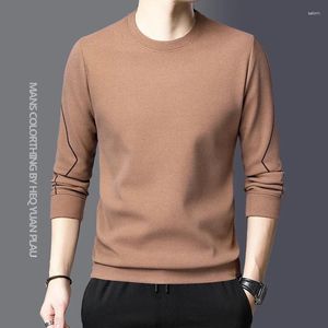Herensweaters Herfst/Winter Ronde hals Comfortabel en veelzijdig Mode Slim Fit T-shirt met lange mouwen