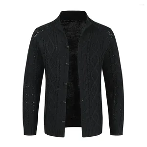 Herentruien herfst winter warme gebreide kleding vesten casual knop met lange mouwen gebreide jas jassen tops tops kleding