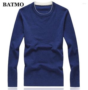 Sweaters voor heren Batmo 2024 Aankomst herfst Hoogwaardige Casual Sweater Men M-8XL 8 kleuren