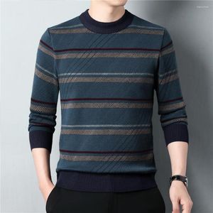 Pulls pour hommes Marque O-Cou Pull tricoté Hommes Vêtements Automne Hiver Arrivée Haute Qualité Tops Mode Pull doux Homme Z1154