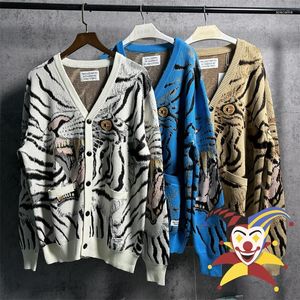 Pulls pour hommes Cardigan Tiger Full Tiger Maria Sweater tricoté Men Femmes Jacquard Sweatshirts