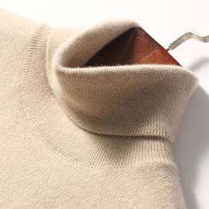 Herentruien Cashmere Turtleneck Sweater Men Herfst Winter Turtle Neck Long SL 220823