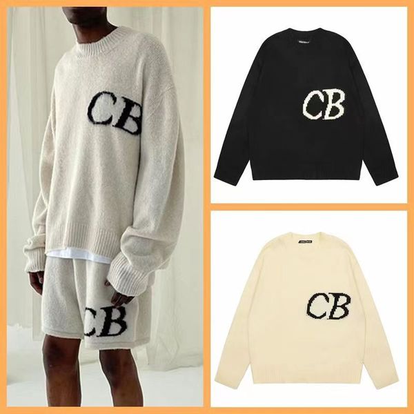 Pulls pour hommes CB Knit Jacquard Cole Buxton Pull Hommes Femmes Qualité Sweat-shirts en vrac Vêtements Buxton T-shirts Streetwear Lettre imprimée Mode décontractée