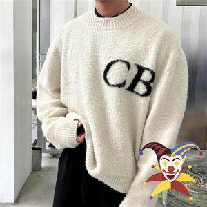 Suéteres para hombres CB último punto Jacquard Cole suéter hombres mujeres calidad sudaderas sueltas