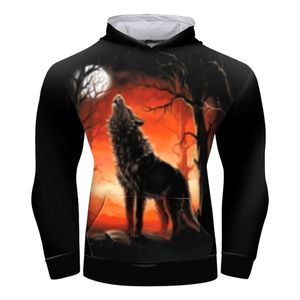 Herentruien Cody Lundin 3D Digitale printpullovers met hoed hoodies gym sweatshirts dieren bodybuilding sportkleding mma rashguard hoodie