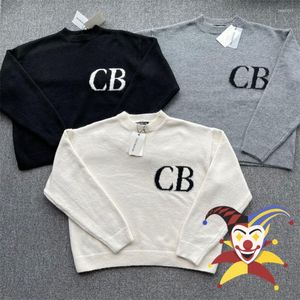 Pulls pour hommes Cole Buxton pull hommes femmes qualité CB Logo Jacquard pulls en tricot Vintage avec étiquettes