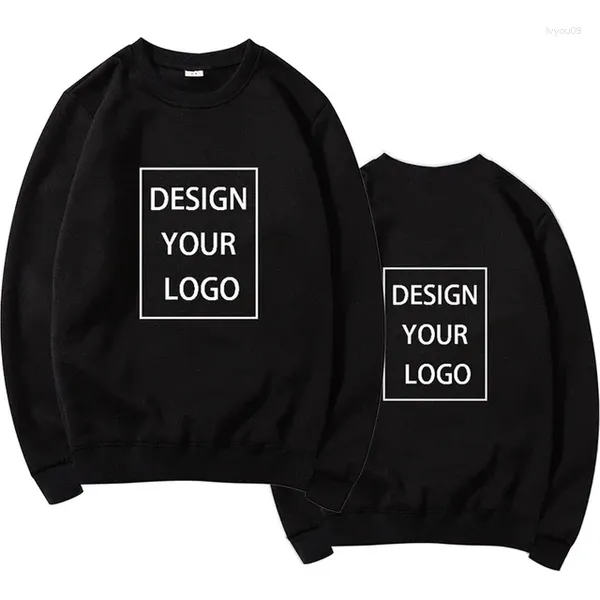 Pulls pour hommes Sweat-shirt personnalisé Hommes DIY Sportswear Design Yourself Motif Texte Top Wear Imprimer votre logo Pull Trendy Streetwear