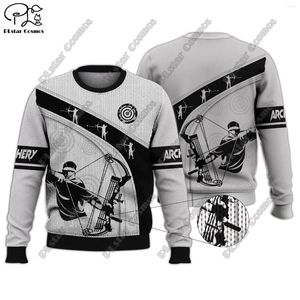 Suéteres para hombres Nombre personalizado Serie deportiva impresa en 3D Buceo Tiro Patrón de boxeo Auténtico suéter feo Invierno Casual Unisex