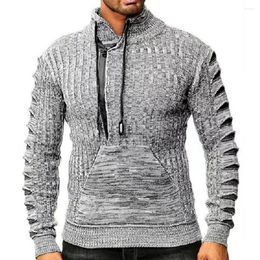 Herensweaters Dagelijkse trui Herenkleding Trui Top Truien Truien Revers Zip Hals Sweatshirt met lange mouwen voor heren