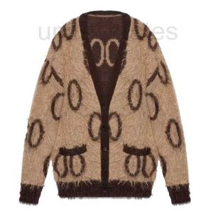 Chandail masculin Designer 2023 Nouveau pull à double émission de Mohair imprimé classique Cardigans SATERSES VOITS D'HIIR FEMMES FEMME 434N