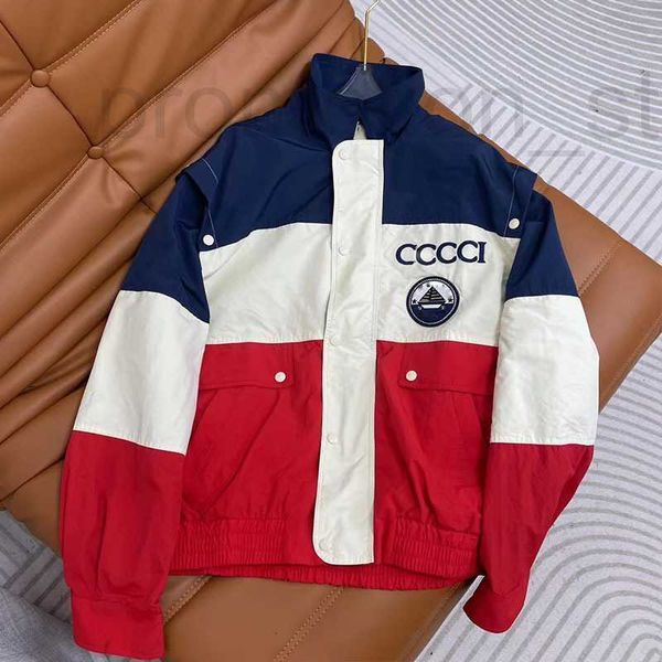 Chandail masculin Designer 2023 Hiver Nouveau bloc de couleurs Veste à manches détachables Cold à collier du vent WCTD