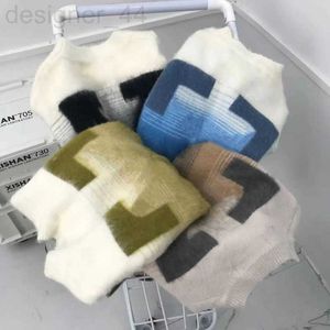 Pulls pour hommes classiques de créateurs vêtements pour femmes hauts mohair dégradé arrsweater col rond lâche tricot à la mode couple de rue vêtements de mode YGWY