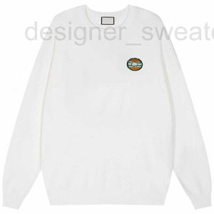 Herensweaters Designer Hoogwaardige trendy merkbadge lettertrui met lange mouwen, veelzijdig voor herfst en winter, warme koppelsweater met ronde hals KVNB