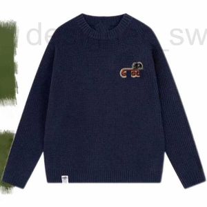 Herensweaters Designer Hoogwaardig trendy merk geborduurde modieuze trui met lange mouwen, veelzijdige herfst- en winterwarme gebreide trui met ronde hals en koppel