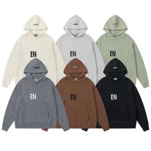 Suéter dos homens Designer Hoodie Homens Mulheres Tricô Suéter Ess Hoodie Inverno Oversize Outono Silício Skate Hoody Unissex Gráfico Hoodies Moletom Pulôveres