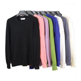 Suéteres de los hombres Suéter de diseñador Hombres Jumper Pull Mujeres Jumpers Brazalete bordado Rib Stitch Winter Pullover Bodywarm Pareja Sudaderas