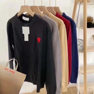 Herentruien Designer dames gebreid sweatshirt Klassieke liefde Hartvormige trui Paar hoodies Top Tees Heren Eenvoudige trui Mode Herfst 5 kleuren Xs-3Xl