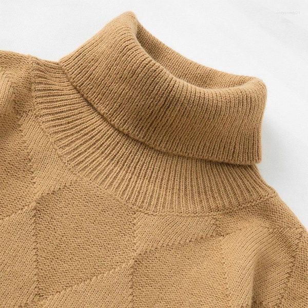 Pulls pour hommes automne pull décontracté lâche col rond géométrique tricot pull harajuku vintage polyester