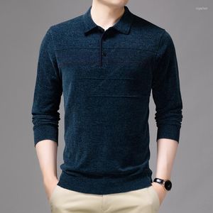 Sweaters voor heren Modemerk topkwaliteit 4,3% schapenwol revers gebreide heren pullover Autum Winter Casual Jumper Deskleding 2022men's Olga22