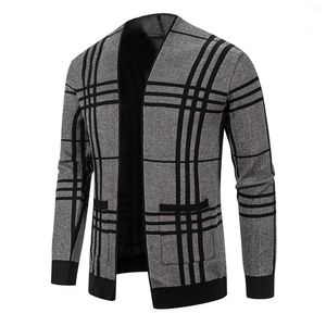 Pulls pour hommes Mode Cardigan Tricot Manteaux d'hiver Business Vestes décontractées Homme Tops Homme Manteau Taille M-5XL Tricots 2 couleurs 220920