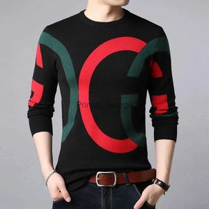 Chandails pour hommes Mode Style coréen Pull nouveauté automne hiver mince mâle tricoté pull pull adolescent garçon hommes pull avec lettresLF231114