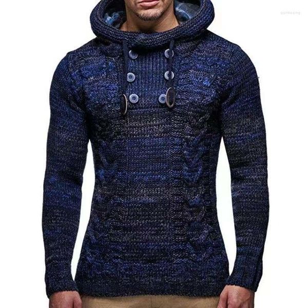 Hommes chandails mode homme printemps hommes automne hiver pull 2023 chaud Vintage pulls surdimensionné col roulé manteau sweats à capuche vêtements