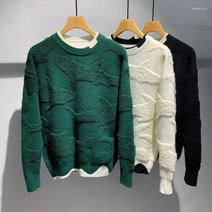 Pulls pour hommes Mode Baleine Broderie Pull à col rond Automne et hiver Luxe Jeunesse Personnalité Lâche Pull en tricot décontracté