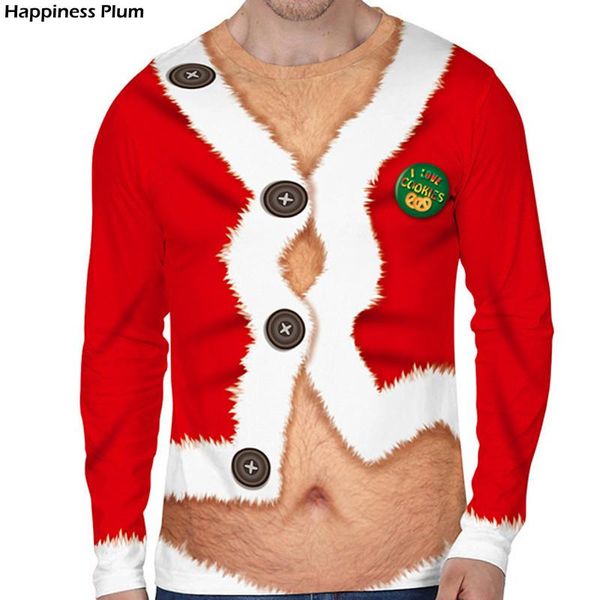 Suéteres para hombre, suéter divertido y feo de Navidad en 3D, suéter Unisex para hombres y mujeres para vacaciones, jerséis, Tops, ropa novedosa para Otoño e Invierno
