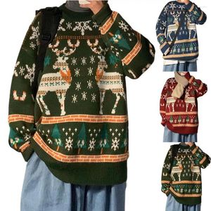 Suéteres para hombres Gran suéter de otoño Tejido Copo de nieve Año agradable para la piel