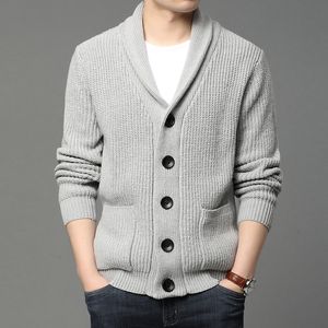 Pulls pour hommes Designer de laine haut de gamme épais coréen automne hiver marque de mode câble tricot pull veste hommes manteaux décontractés vêtements pour hommes 230822