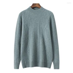 Herentruien Hooggrade 2022 Autumn Pure Cashmere Gebreide Winter Fashion Clothing Men's Sweater Dikke Slim Fit Men Pullover