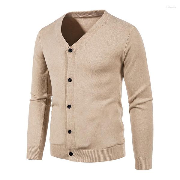 Sweaters masculinos de alta calidad Otoño e Invierno Fashion British Fashion British Vangano de cárdigan Cardigan Sweater casual