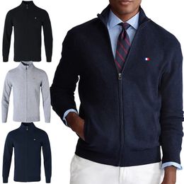 Suéteres para hombres Cárdigan para hombre de alta calidad Cremallera Homme Suéter Otoño Invierno Más vendidos TAMAÑO M a 3XL Clásico Casual Francia Suéter 8503 231007