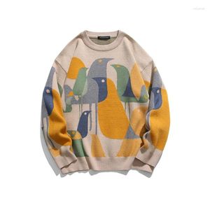 Pulls pour hommes Hip Hop Pull Hommes Femmes Dessin animé Tricoté Anime Jaquard Japonais Pull Mode Hommes Vêtements Automne 2024