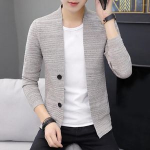Herentruien Koreaanse stijl Cardigan Comfortabele casual herfsttrui jas voor werk
