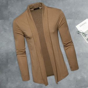 Pulls pour hommes Pull Design Pull Cardigans tricotés doux et respirants avec col pour un style décontracté au printemps et aux saisons d'automne longues