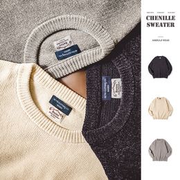 Chandails pour hommes Maden Chenille Pull Chaud Skinfriendly Bottoming Automne et Hiver Casual Top Couleur Solide Pulls Tricotés 230810