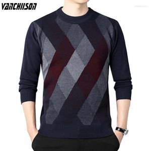 Heren truien mannelijke geometrische gebreide jumpers tops trui pullover voor mannen dikke herfst winter mode casual kleding 00371