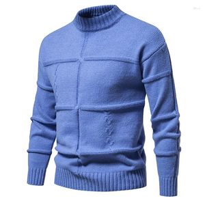 Prillers pour hommes de la mode coréenne Vintage Sweater masculin japonais Harajuku Vêtements nordique nordique collier rond