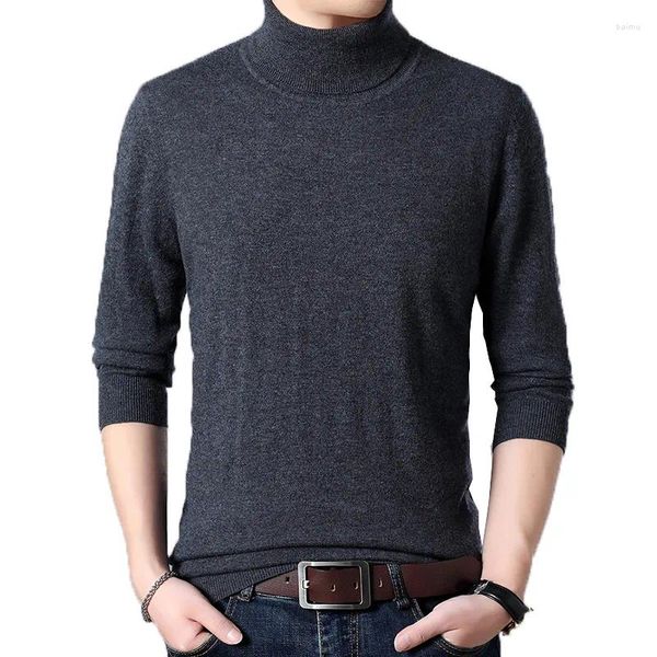 Suéteres para hombres Hombres 2023 Suéter de Navidad Smart Casual Sweter Hombre Jersey Otoño Invierno Grueso Computadora Punto Hombre Jersey