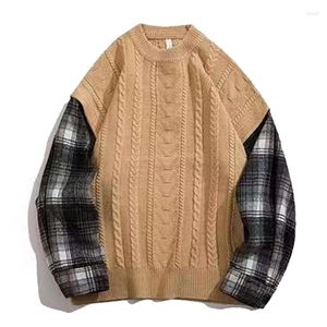 Heren truien heren herfst en winter trendy trui casual all-match warme high-neck comfortabele gebreide tops