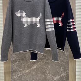 Herentruien Men's luxe originele merk Boutique sweatshirt Puppy Print unisex Koreaanse mode casual hoogwaardige pulloversmen's