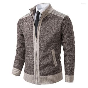 Heren Truien Mannen Vest Fleece Warme Sweaterjassen Goede Kwaliteit Mannelijke Herfst Winter Slim Fit Dikkere Vesten Trui Jassen 3XL