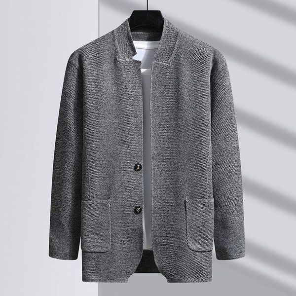 Pulls pour hommes vêtements de vêtements pour hommes cardigan cardigan noir gris kaki robe à la maison