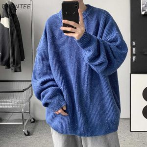 Heren truien mannen pullovers o-ne bodeme pailletten modepaar Koreaanse losse trui masculino herfst winter warme gebreide kleding dagelijkse g221018