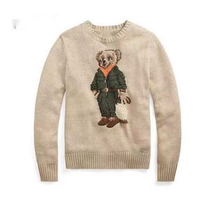 Herensweaters Heren Cartoon Borduurmotief Mode Lange mouw Gebreide Pullover Wol Katoen Zacht Unisex