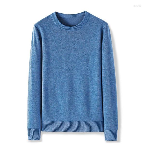 Pulls pour hommes Hommes Pull 2022 Automne et hiver Style coréen Slim Mâle Pull tricoté Jeune Mode Blanc Noir Gris Bleu M71